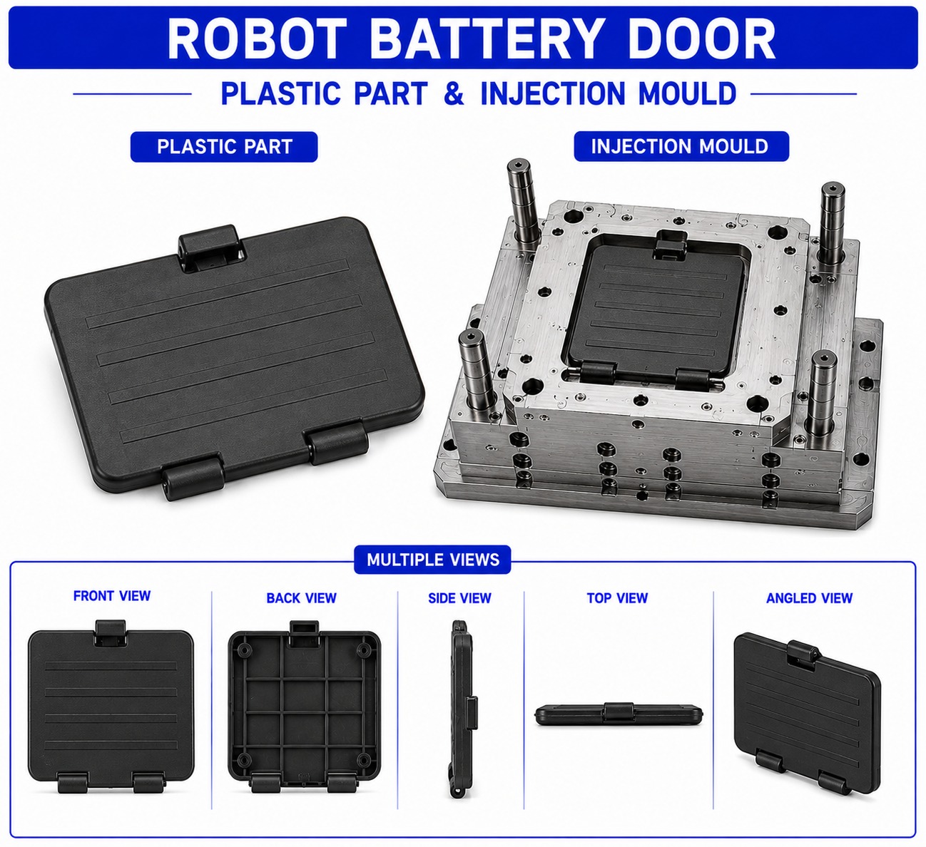 Robot Plastic Battery Door Mould and Moulding Services